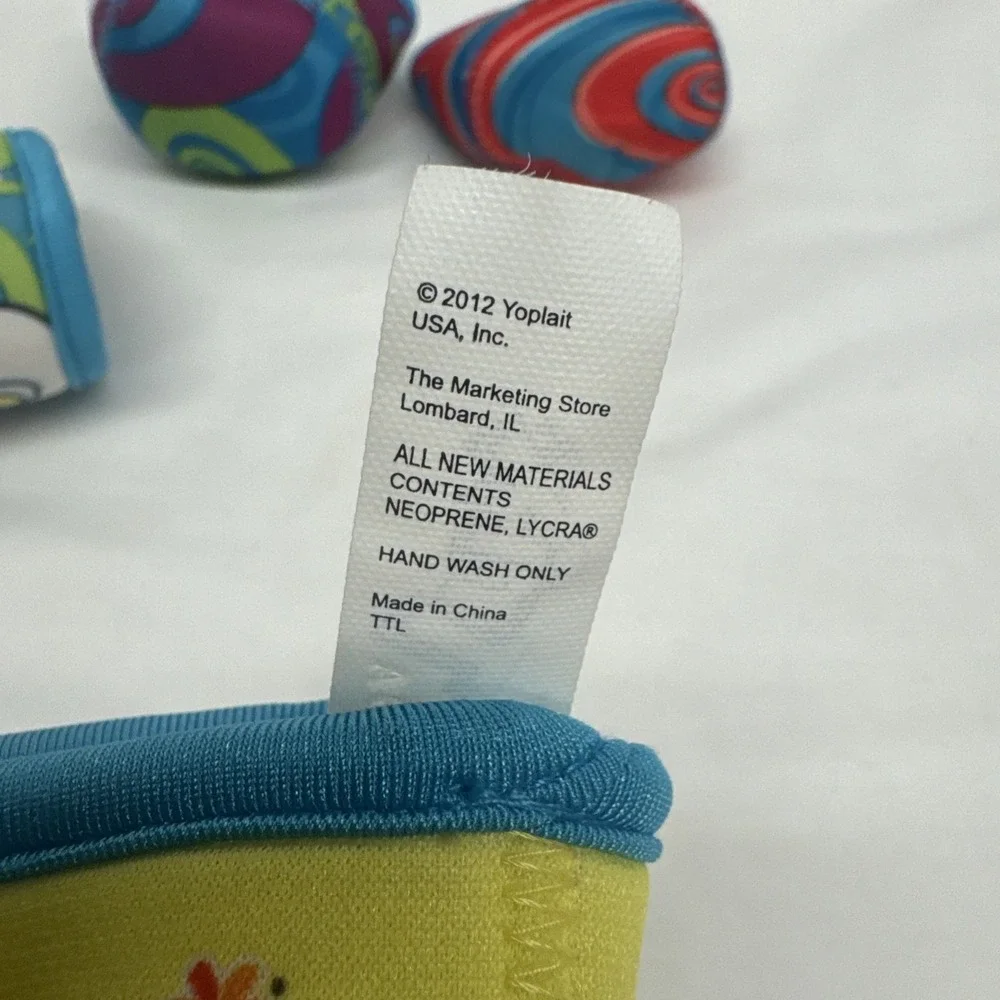 Trix Yogurt Cup Coozie Holder Sleeve Yoplait General Mills 2012 Lot of 4 BTS